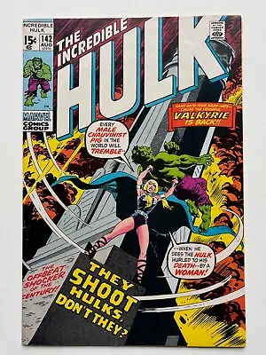 Buy Incredible Hulk #142 (1971) 1st Appearance Of New Valkyrie High Grade VF Range • 70.36£