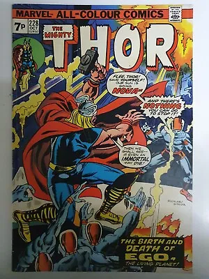 Buy THE MIGHTY THOR #228 - Key Issue Origin Of EGO The Living Planet  • 5£