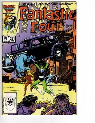 Buy FANTASTIC FOUR #291 COPPER AGE, KEY  Action Comics #1 Inspired Cover Art NM- • 8£
