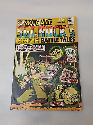 Buy Joe Kubert / SGT ROCK'S Comic PRIZE BATTLE TALES NO 7 80-PAGE GIANT 1965 • 67.14£