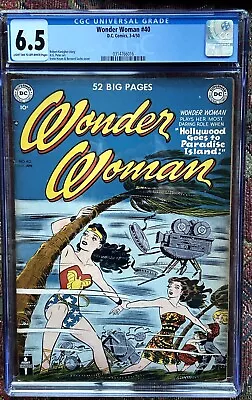 Buy Wonder Woman #40 Cgc 6.5  Lt/owp   Mar - April 1950  Beautiful Copy! Discounted! • 595.64£