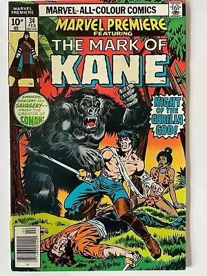 Buy Marvel Premiere #34 Mark Of Kane Nm-/nm • 7.59£