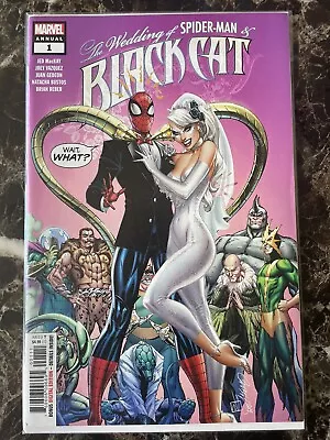 Buy Black Cat Annual 1 J. Scott Campbell Cover Wedding Issue Marvel Comics 2020 • 15.81£