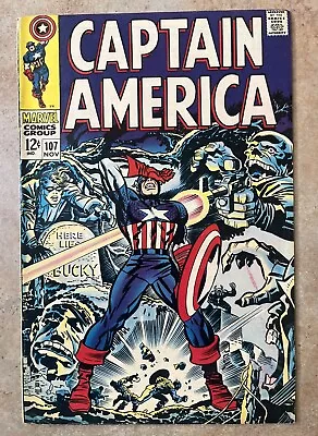 Buy Captain America #107   1st Appearance Of Doctor Faustus Marvel Comics 1968 • 38.38£