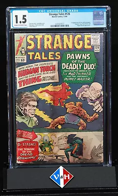 Buy Strange Tales #126 ~ CGC 1.5 ~ 1st Appearance Of Dormammu & Clea ~ Marvel (1964) • 86.96£