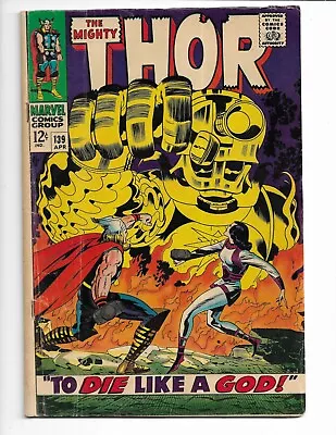 Buy Thor 139 - Vg+ 4.5 - Ulik - Sif - Odin - Warriors Three (1967) • 29.19£