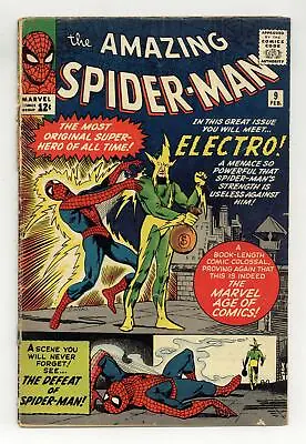 Buy Amazing Spider-Man #9 FR/GD 1.5 1964 1st App. Electro • 494.76£