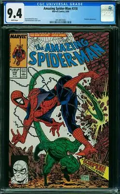 Buy AMAZING SPIDER-MAN  #318 CGC  NM9.4  High Grade!  White Pages 3814851005 • 57.18£