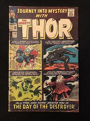 Buy Journey Into Mystery 119 4.0 Marvel 1965 1st Warriors Three 2nd Destroyer Wx • 34.37£