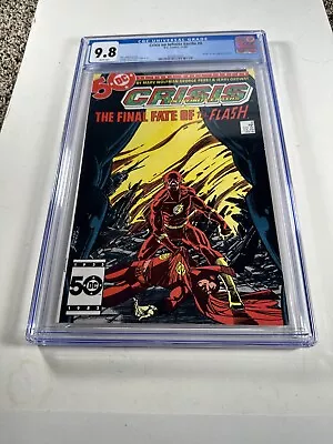 Buy Crisis On Infinite Earths #8 CGC 9.8 Death Of Flash (Barry Allen)! DC Comics • 80.42£