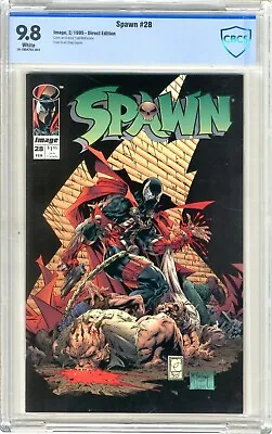 Buy Spawn #28  CBCS   9.8  NMMT  White Pages  2/95  Cover, Art & Story By Todd McFar • 90.88£