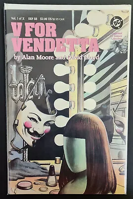 Buy V FOR VENDETTA # 1 September 1988 - FOR MATURE READERS (DC Comics) 🍒 • 30.26£