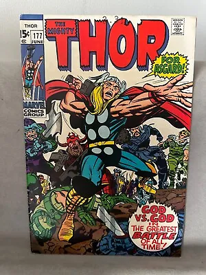 Buy Thor #177 (Marvel 1970) Est FN  Jack Kirby Art. Stan Lee Script • 20£