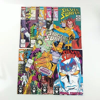 Buy The Silver Surfer #40 41 42 43 44 45 46 47 48 49 1st Infinity Gauntlet Lot 1990 • 47.96£