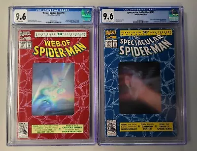 Buy Web Of Spiderman #90 And Spectacular Spider-man #189 Both Cgc 9.6  - New Slabs • 94.08£