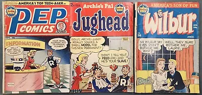 Buy Pep Comics 75 Jughead 2 Wilbur 26 Archie Comics Magazine Lot • 118.58£