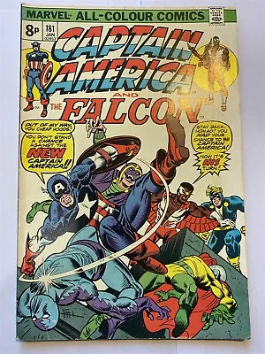 Buy CAPTAIN AMERICA #181 Marvel Comics 1975 UK Price VF- • 8.95£