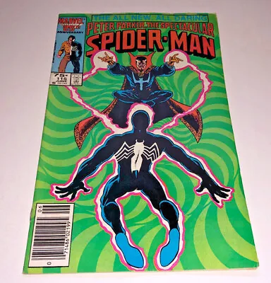 Buy Spectacular Spider-Man #115 Newsstand Variant Marvel Comic 1986 Dr Strange Cat • 8.52£
