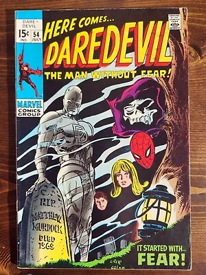 Buy Daredevil  #54 - 1st Appearance Of Starr Saxon As Mister Fear, Spider-Man • 14.41£