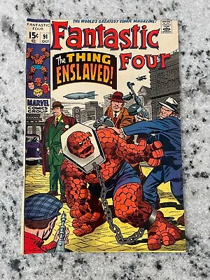 Buy Fantastic Four #91 VF/NM Marvel Comic Book Silver Age Thing Dr. Doom Hulk 3 MS1 • 126.49£