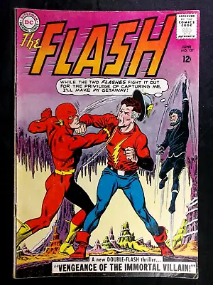 Buy Flash 137 VG 4.5 1st SA Vandal Savage, 2nd SA JSA Vintage DC Comics  1963 • 110.68£
