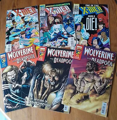 Buy Comic Bundle Consisting Of: 3 X X-Men 2099, 3 Wolverine And Deadpool 2006 • 12£