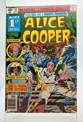 Buy Marvel Premiere #50 Newsstand Variant - 1st Alice Cooper - (1979) - VF/NM • 64.01£