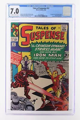 Buy Tales Of Suspense #52 - Marvel 1964 CGC 7.0 1st Appearance Of The Black Widow • 1,264.18£