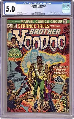 Buy Strange Tales #169 CGC 5.0 1973 4304930003 Origin & First Brother Voodoo Story • 150.80£