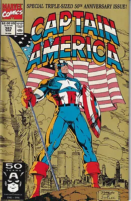 Buy CAPTAIN AMERICA Vol. 1 #383 March 1991 MARVEL Comics - 50th Anniversary Triple • 25.56£