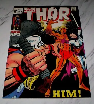 Buy Thor #165 NM- 9.2 WHITE Pages 1969 Marvel 1st Full Appearance Of Him (Warlock) • 1,040.12£