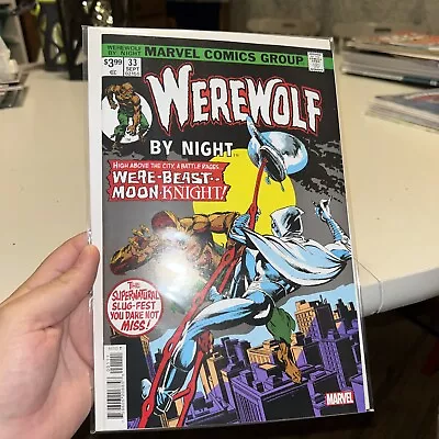 Buy Werewolf By Night #33 Facsimile Edition! REPRINT, Moon Knight, 2023 VF/NM! • 3.62£