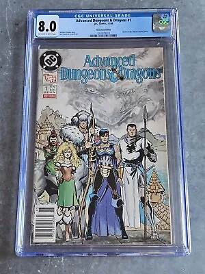 Buy Advanced Dungeons & Dragons #1 Rare NEWSSTAND DC CGC 8.0 (1988) 1st US D&D Comic • 62.81£