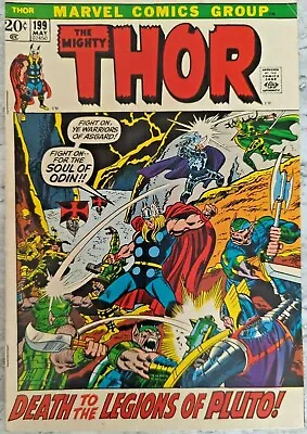 Buy The Mighty Thor #199. 1972 Marvel! Featuring The 1st App Of Ego Prime!! 8.0 Vf!! • 19.77£