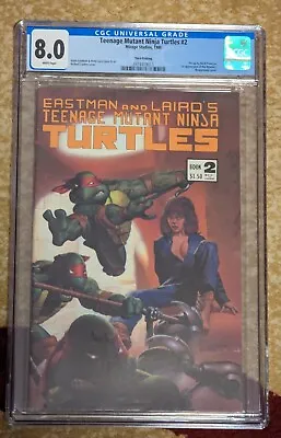 Buy Teenage Mutant Ninja Turtles #2 TMNT Mirage 3rd Print CGC 8.0 4 1st Appearances! • 146.09£