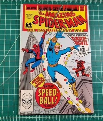 Buy Amazing Spider-Man Annual #22 (1988) 1st App Speedball Marvel Comic Frenz Bagley • 23.75£