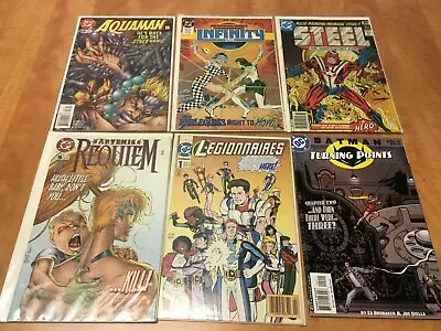 Buy DC Comics Mixed Lot Of 6 Aquaman #56 Infinity #47 Steel #1 Legionnaires #1  • 9.59£