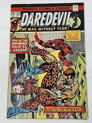 Buy Daredevil 120 1st App El Jaguar Marvel Comics Black Widow App Bronze Age 1975 • 12.64£