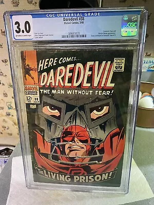 Buy Daredevil #38 CGC 3.0.. Daredevil Versus Doctor Doom..The LIVING PRISON! • 102.77£