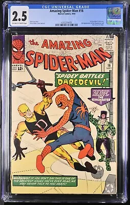 Buy Amazing Spider-Man #16 - CGC 2.5 - 1st Daredevil Crossover 4368209006 • 280.21£