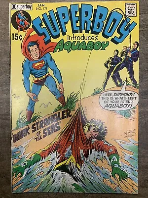 Buy Superboy #171 (DC, 1971) 1st Aquaboy Carmine Infantino FN/VF • 14.39£