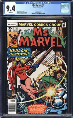 Buy Ms. Marvel #13 Cgc 9.4 White Pages // Marvel Comics 1978 • 48.21£