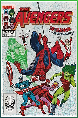 Buy Avengers #236 (1983) 1st Spider-man Interest To Join Team Mcu Marvel 9.2 Nm- • 7.99£