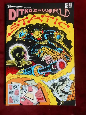 Buy Ditko's World Static 1st Issue May 1986 Renegade Press Bag & Board VGC/FN • 3.99£