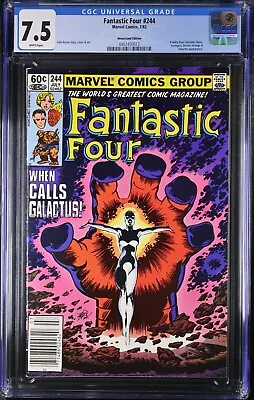 Buy Fantastic Four #244 CGC 7.5 Frankie Raye Becomes Nova Galactus App. - 4402450012 • 51.97£