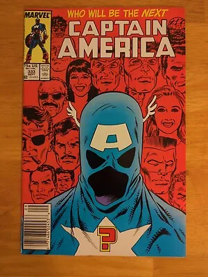 Buy 1987 Captain America #333 Newsstand 1st App John Walker As Cap (VF) • 7.91£
