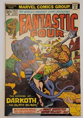 Buy Fantastic Four #142 1st. App Of Darkoth Marvel 1974 • 18.97£