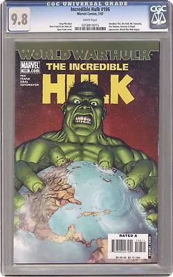 Buy Incredible Hulk #106A 1st Printing CGC 9.8 2007 0258810015 • 44.33£
