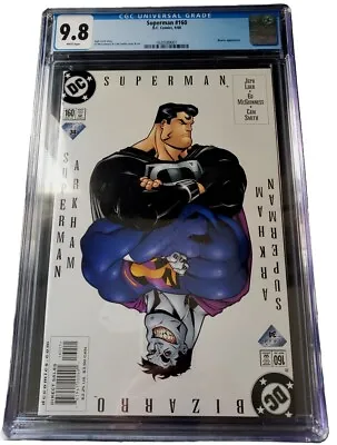 Buy Superman #160 CGC 9.8 WHITE DC Comics 2000 Jeph Loeb 1st Bizarro Appearance • 98.82£