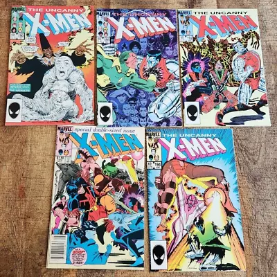 Buy Uncanny X-Men #190 191 192 193 194 Marvel Comic Book Lot Of 5 VF+ 8.5 1985 • 31.53£